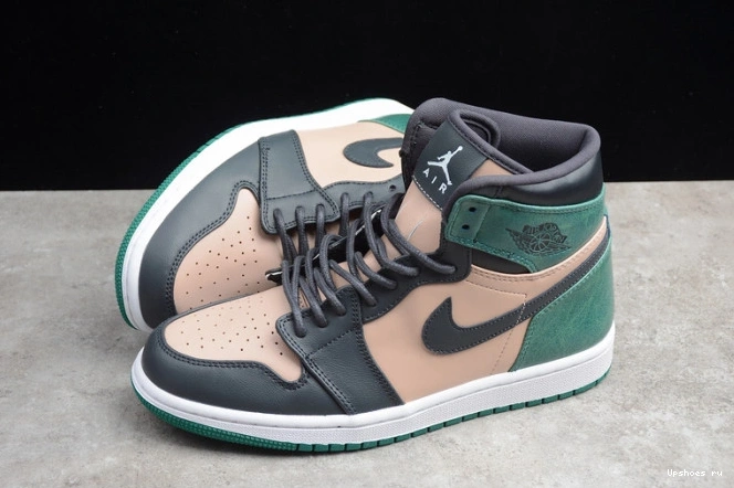 AH7389-203 WMNS Premium Pink Jordan High 1 Green Air 0312